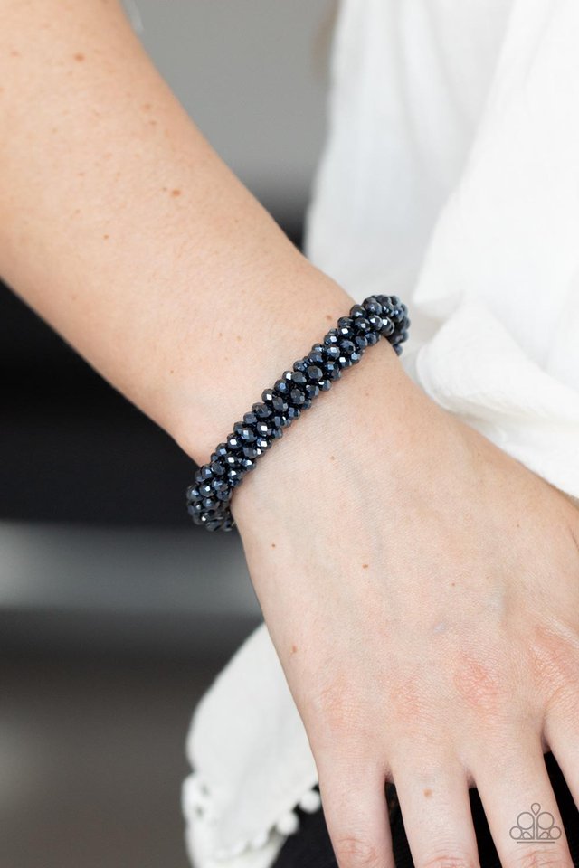 Wake Up and Sparkle - Blue - Paparazzi Bracelet Image