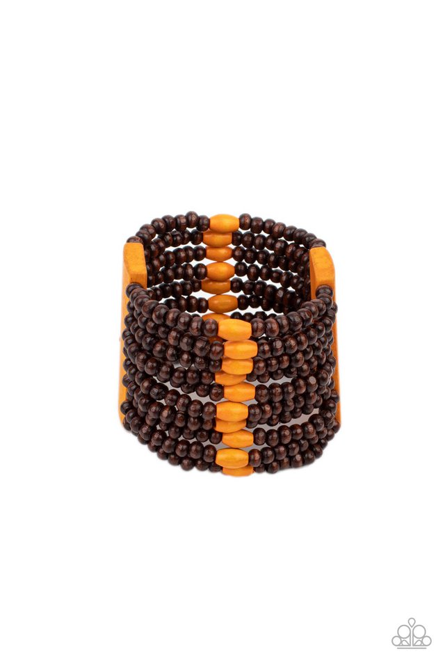 Tropical Trendsetter - Orange - Paparazzi Bracelet Image