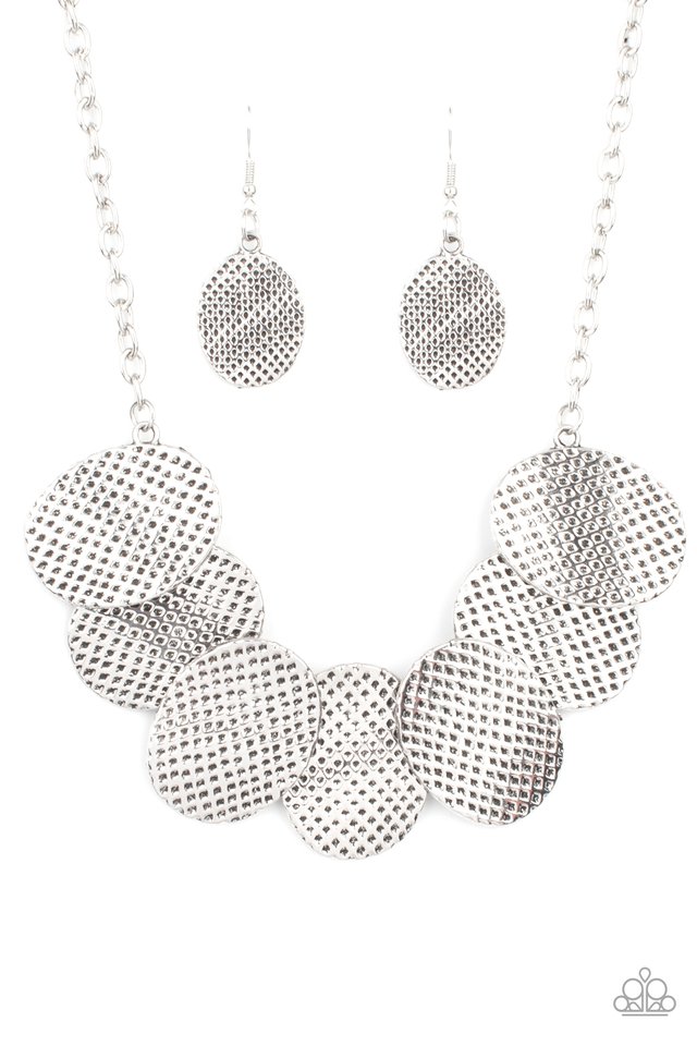 ​Industrial Wave - Silver - Paparazzi Necklace Image
