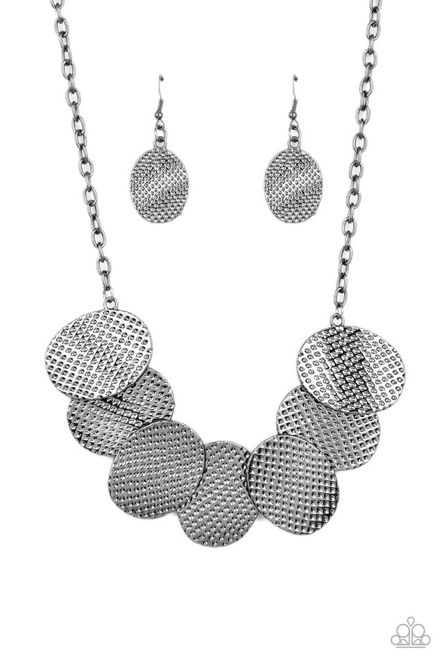​Industrial Wave - Black - Paparazzi Necklace Image