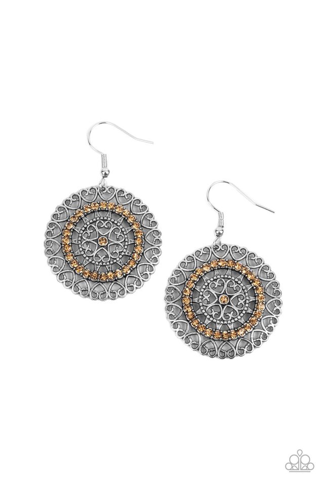 ​Fairytale Finale - Brown - Paparazzi Earring Image