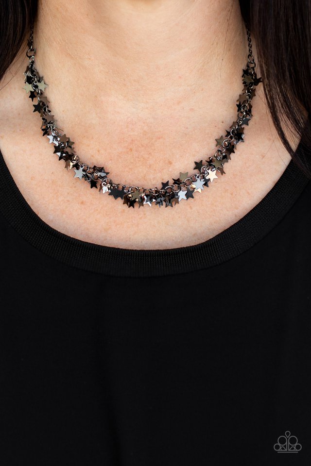 Starry Anthem - Black - Paparazzi Necklace Image