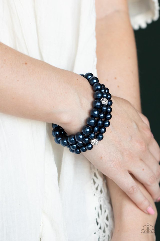 Here Comes The Heiress - Blue - Paparazzi Bracelet Image