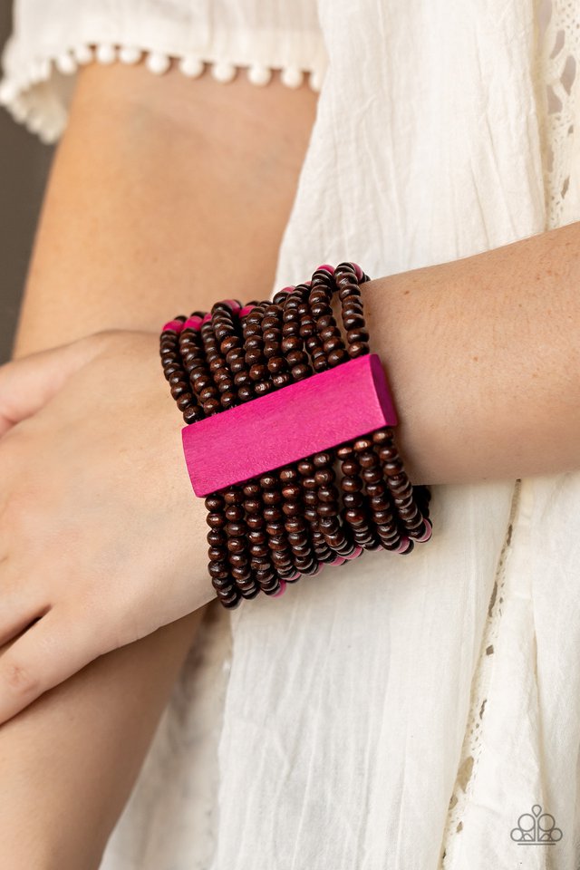 Tropical Trendsetter - Pink - Paparazzi Bracelet Image