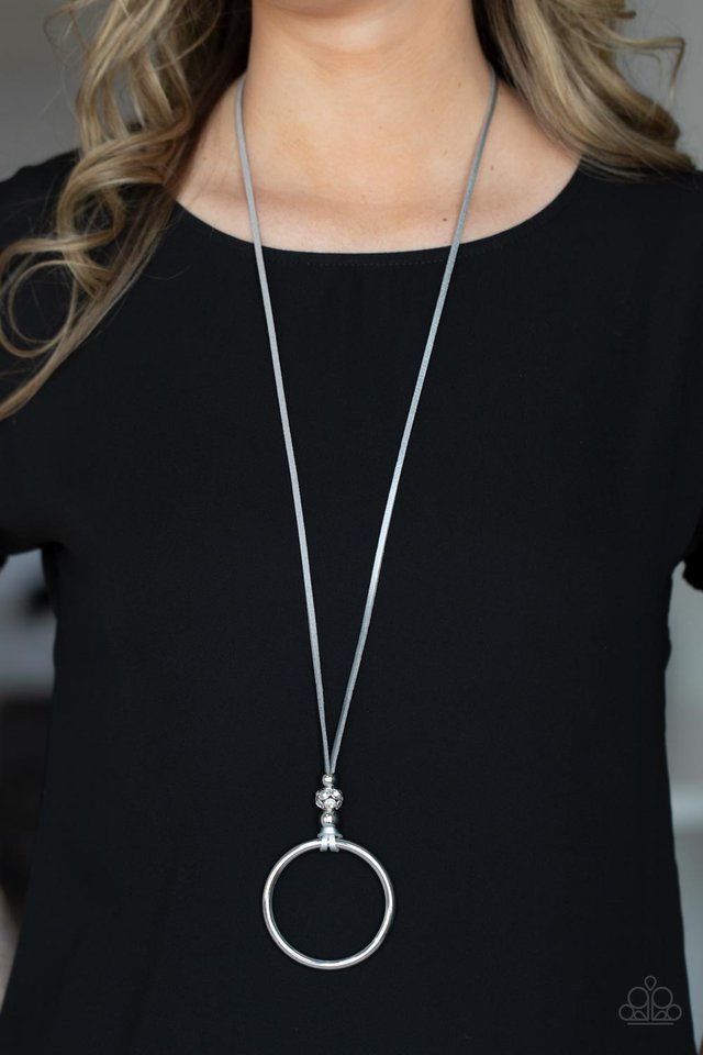​BLING Into Focus - Silver - Paparazzi Necklace Image