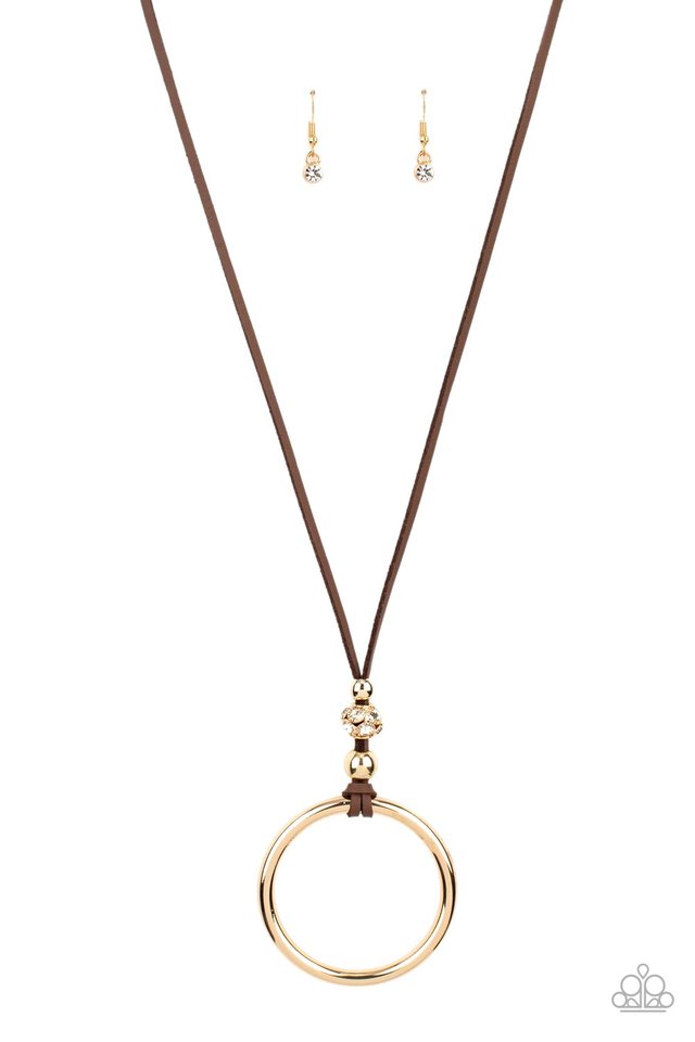BLING Into Focus - Brown - Paparazzi Necklace Image