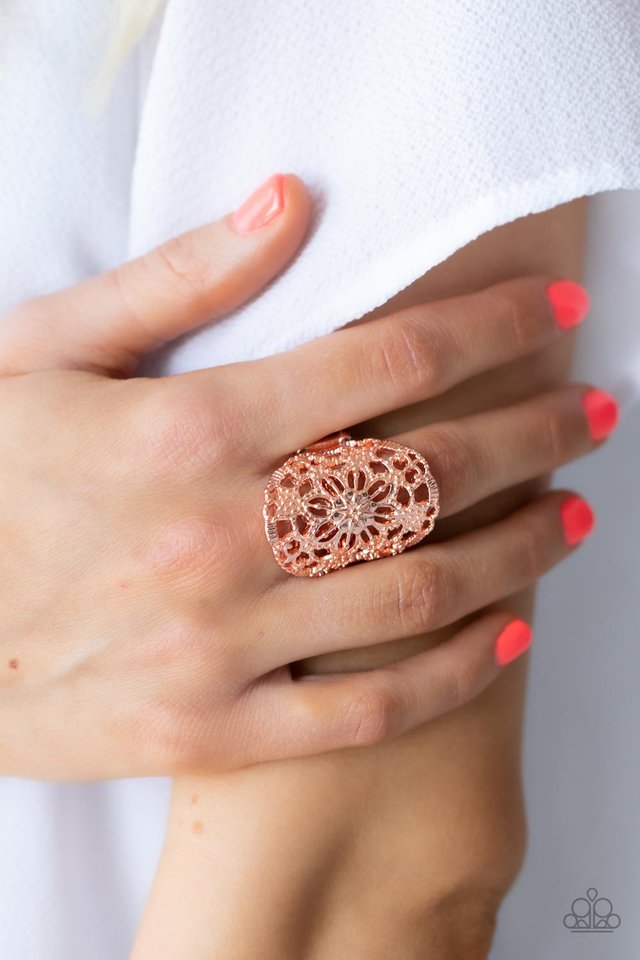 Mandala Grove - Copper - Paparazzi Ring Image