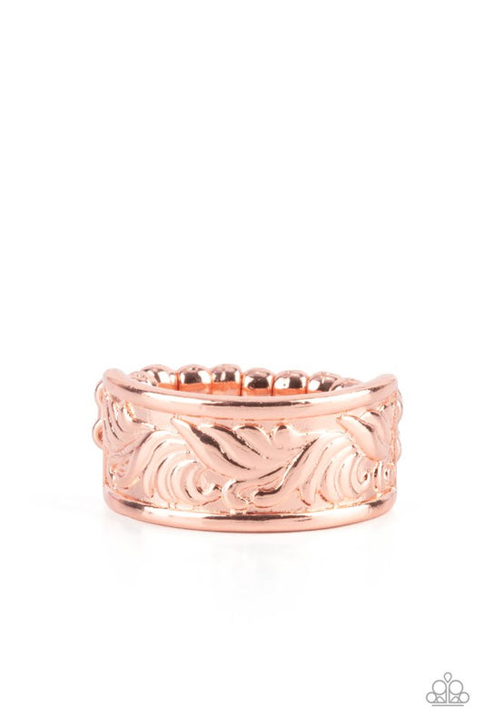 Billowy Bands - Copper - Paparazzi Ring Image