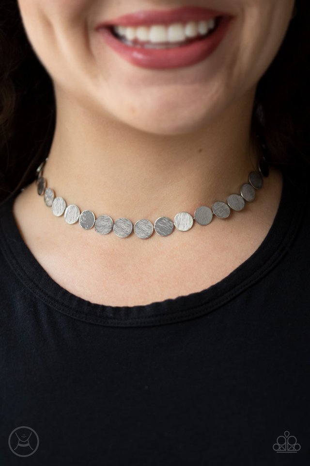 Paparazzi Necklace ~ Spot Check - Silver
