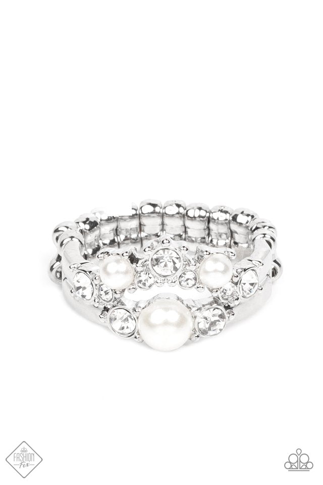 ​A-List Ambience - White - Paparazzi Ring Image