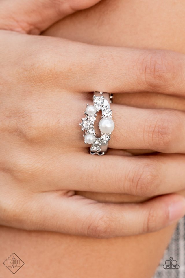 ​A-List Ambience - White - Paparazzi Ring Image