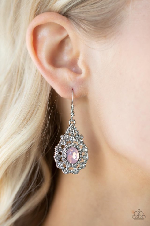 Celestial Charmer - Pink - Paparazzi Earring Image