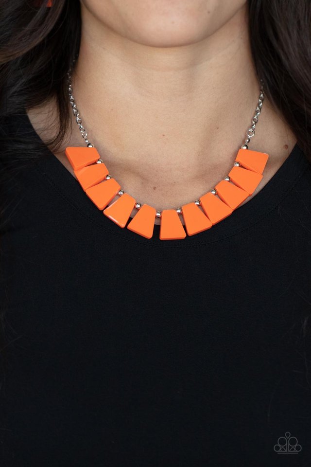 ​Vivaciously Versatile - Orange - Paparazzi Necklace Image