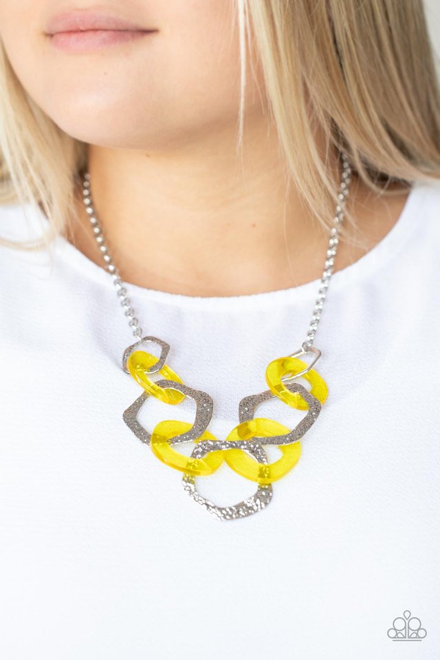 Urban Circus - Yellow - Paparazzi Necklace Image