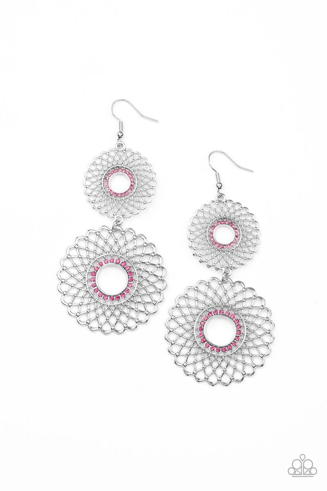 Regal Roulette - Pink - Paparazzi Earring Image