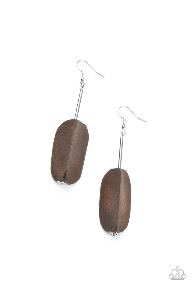 ​Tamarack Trail - Brown - Paparazzi Earring Image