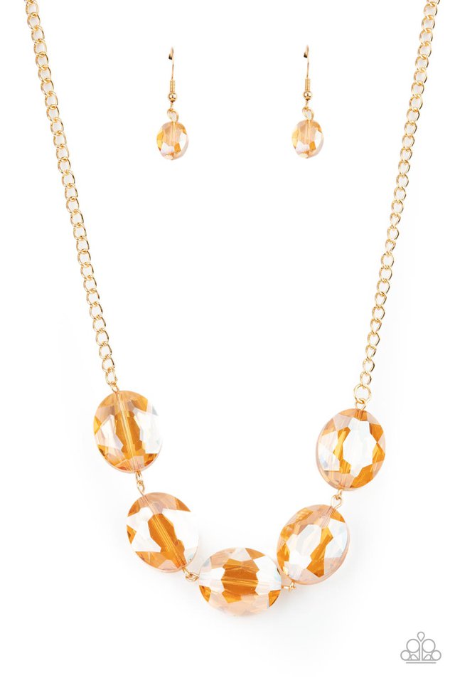 ​Cosmic Closeup - Gold - Paparazzi Necklace Image