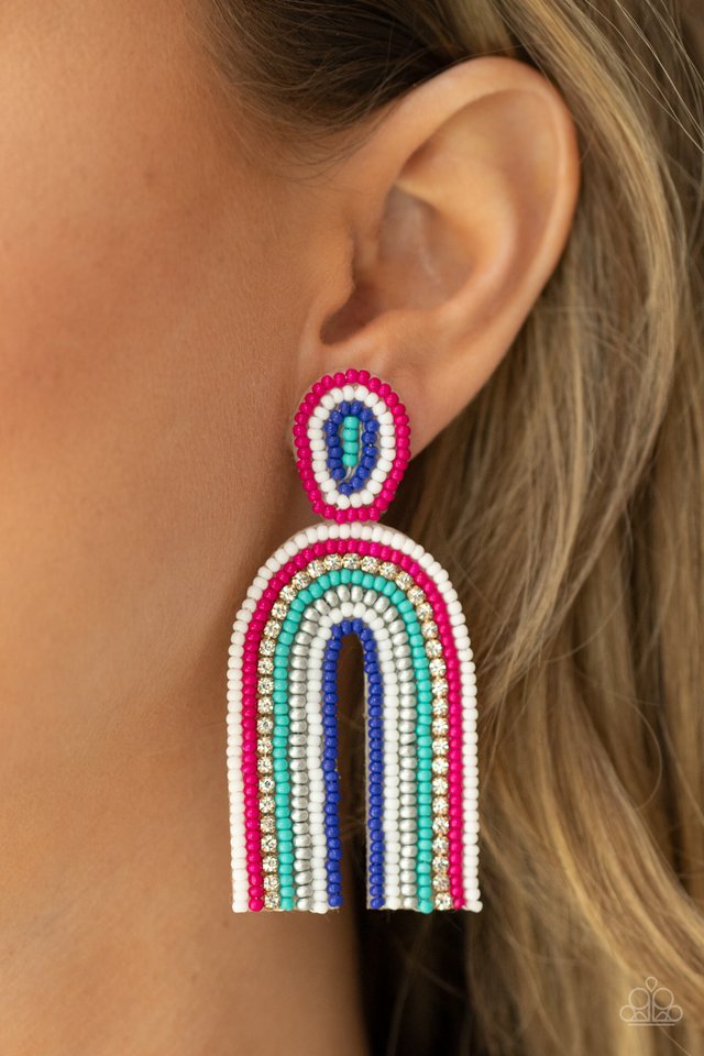Rainbow Remedy - Multi - Paparazzi Earring Image