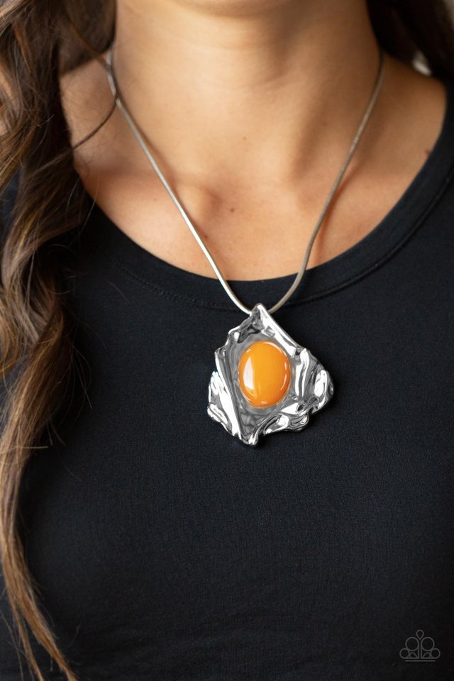Amazon Amulet - Orange - Paparazzi Necklace Image