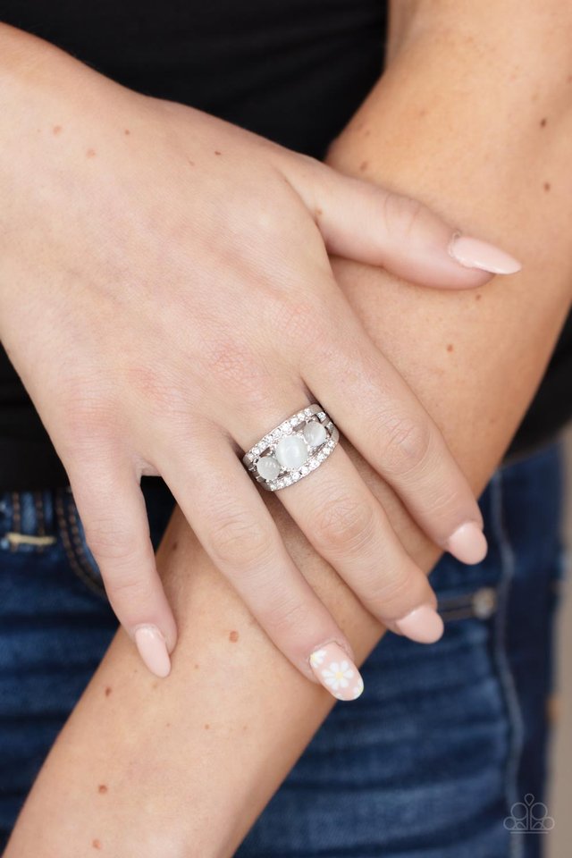 Majestically Mythic - White - Paparazzi Ring Image