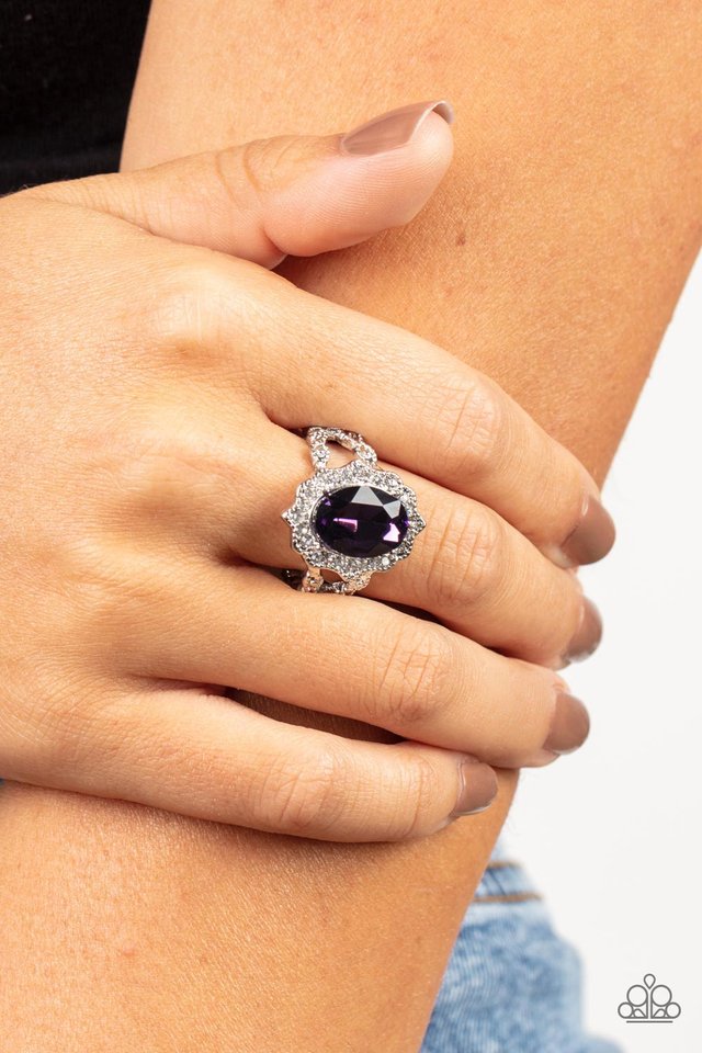 Oval Office Opulence - Purple - Paparazzi Ring Image