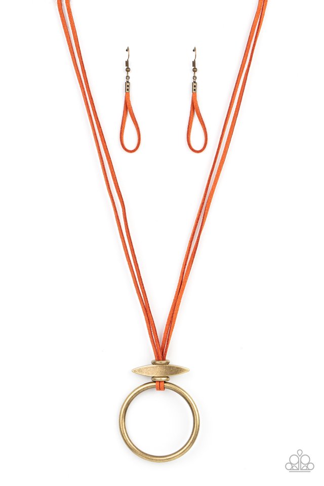 Noticeably Nomad - Orange - Paparazzi Necklace Image