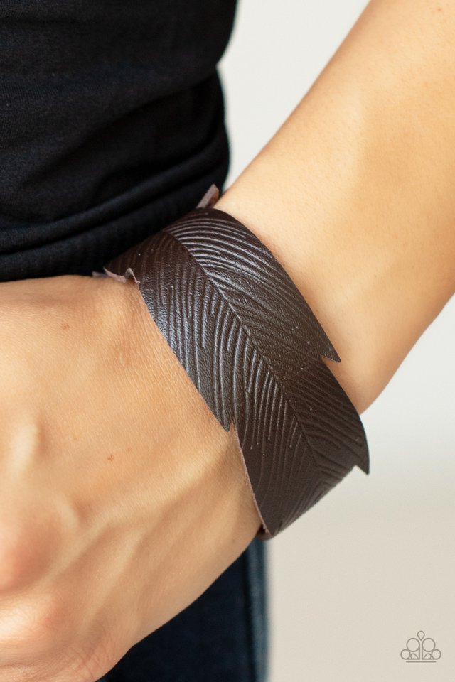 Whimsically Winging It - Brown - Paparazzi Bracelet Image