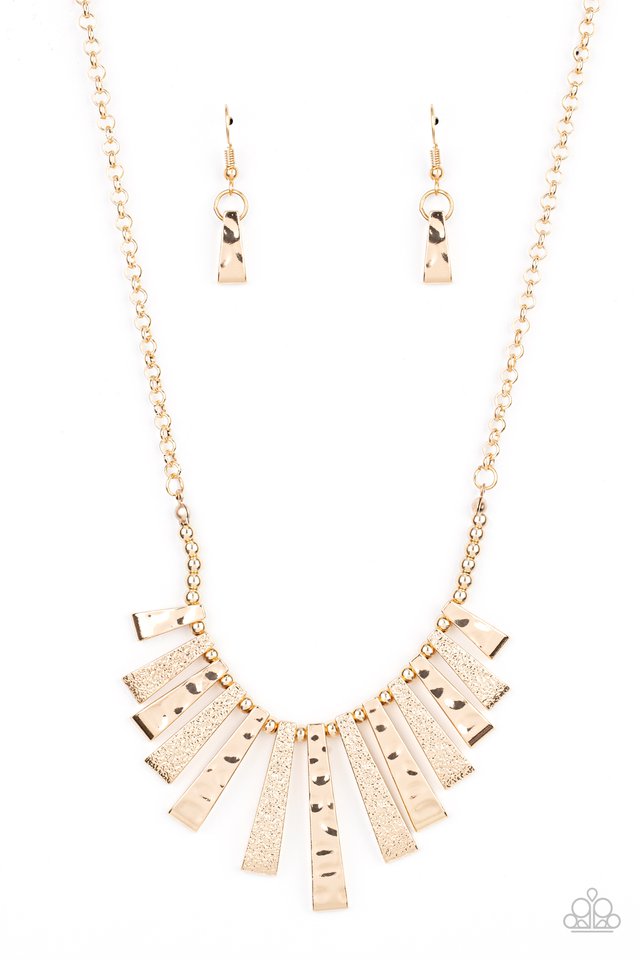 The MANE Course - Gold - Paparazzi Necklace Image