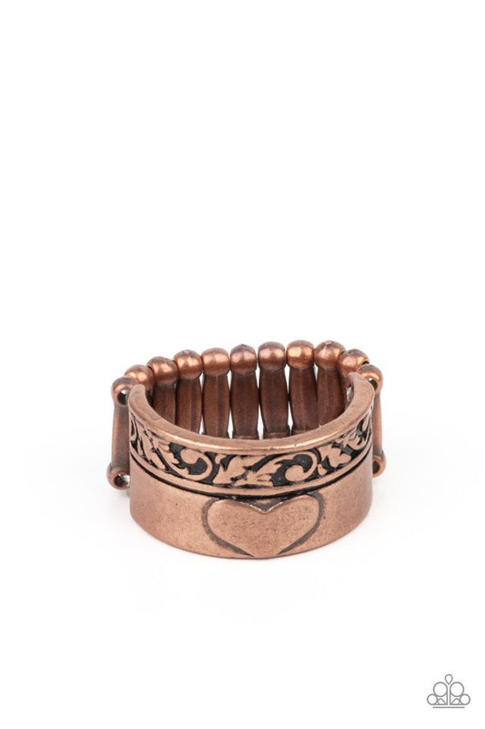 Garden Romance - Copper - Paparazzi Ring Image