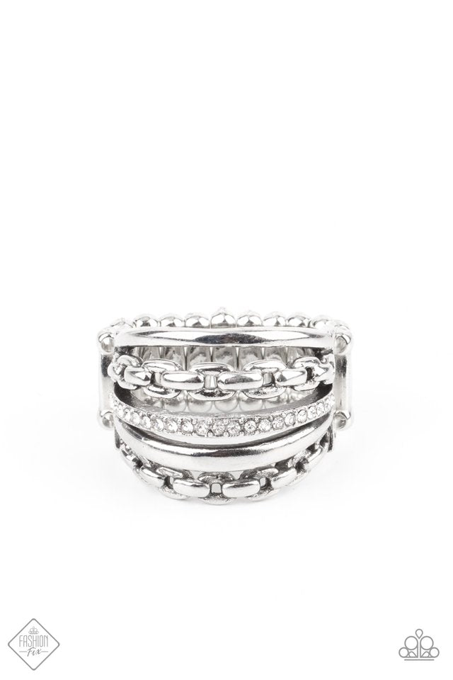 LINK Out Loud - White - Paparazzi Ring Image