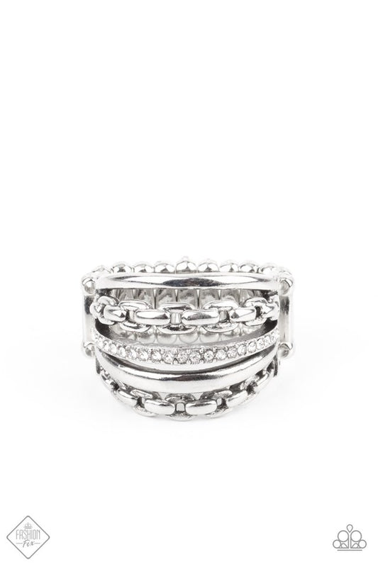 LINK Out Loud - White - Paparazzi Ring Image