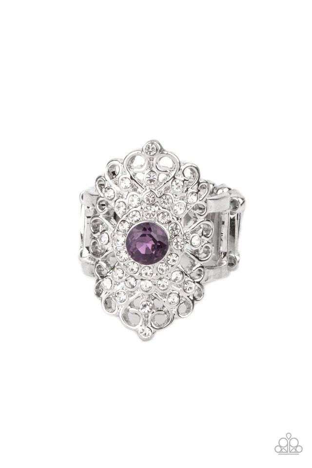 Dining with Royalty - Purple - Paparazzi Ring Image