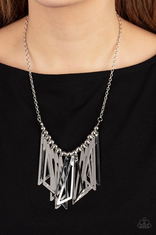 ​Industrial Jungle - Silver - Paparazzi Necklace Image