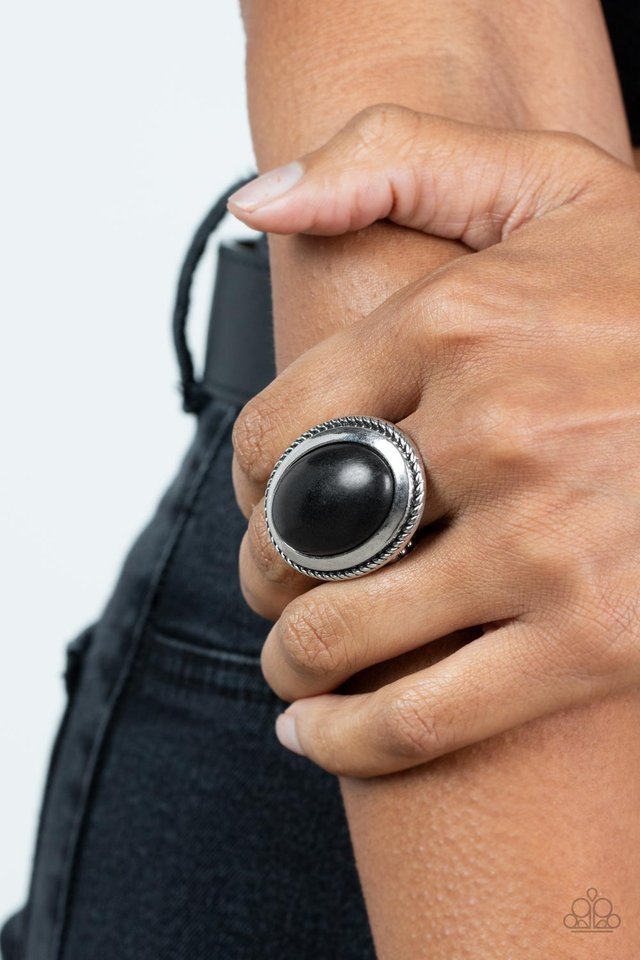 Canyon Sanctuary - Black - Paparazzi Ring Image