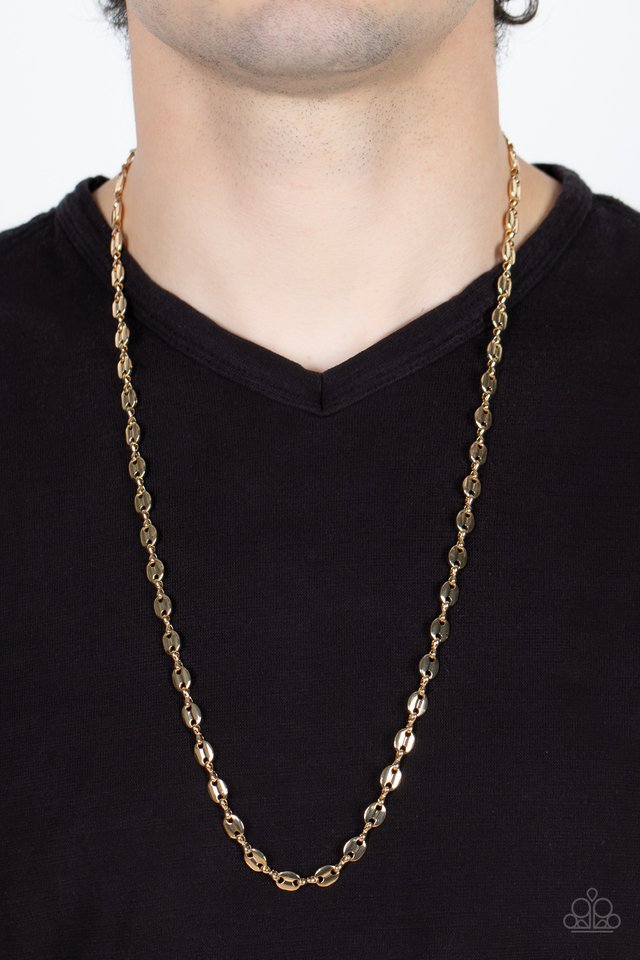 Come Out Swinging - Gold - Paparazzi Necklace Image