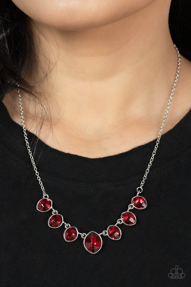 Material Girl Glamour - Red - Paparazzi Necklace Image
