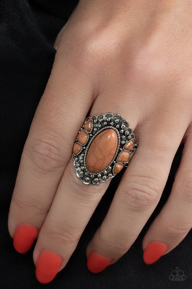 Rustler Road - Brown - Paparazzi Ring Image