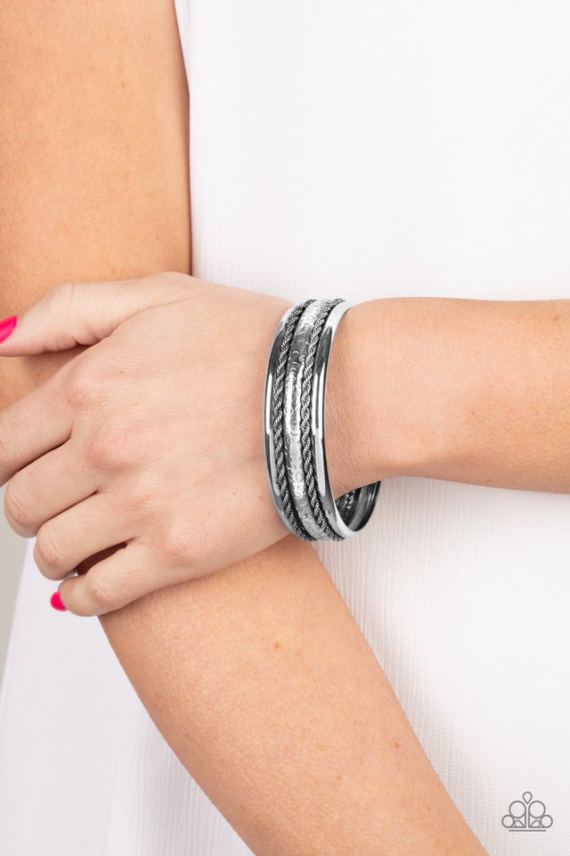 Off Road Relic - Silver - Paparazzi Bracelet Image