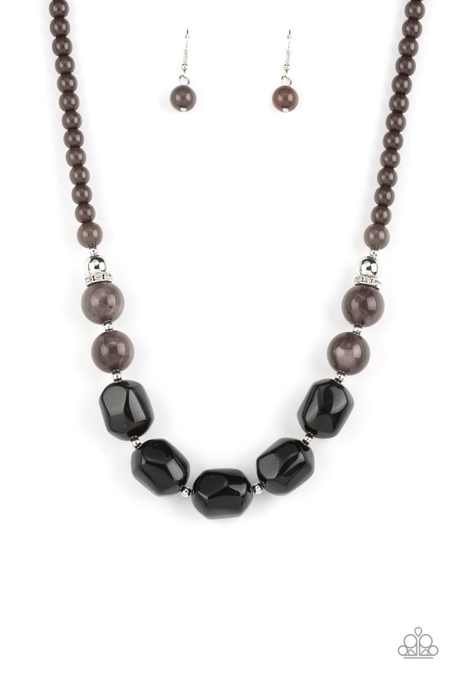 Ten Out of TENACIOUS - Black - Paparazzi Necklace Image
