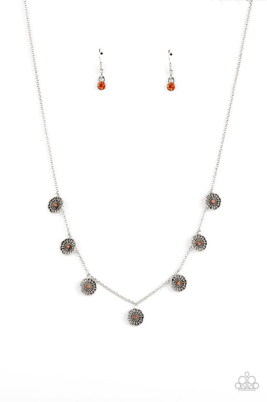Prairie Perennial - Orange - Paparazzi Necklace Image