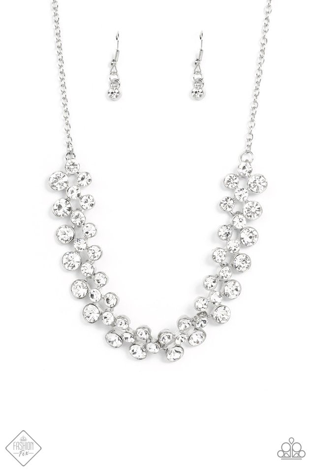 Won The Lottery - White - Paparazzi Necklace Image
