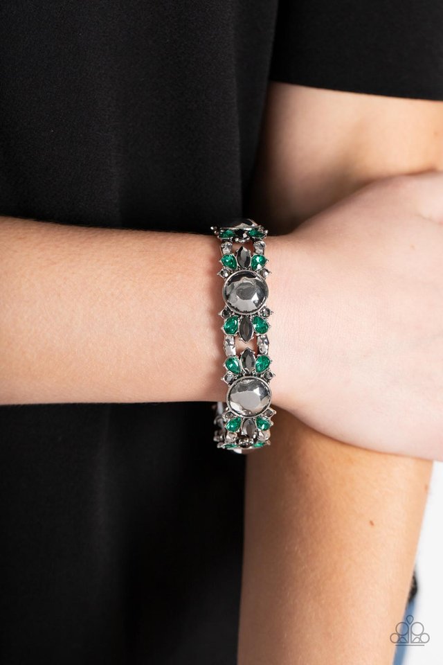 Definitively Diva - Green - Paparazzi Bracelet Image