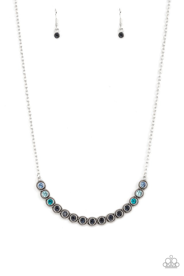 Throwing SHADES - Blue - Paparazzi Necklace Image