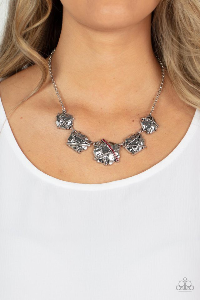 Keep Guard - Red - Paparazzi Necklace Image
