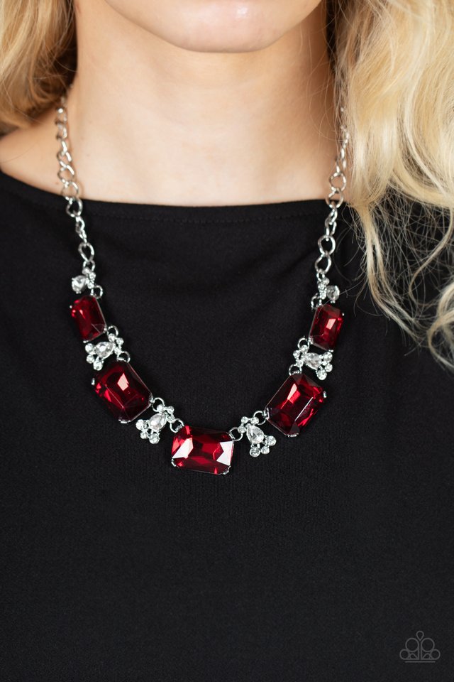 Flawlessly Famous - Red - Paparazzi Necklace Image