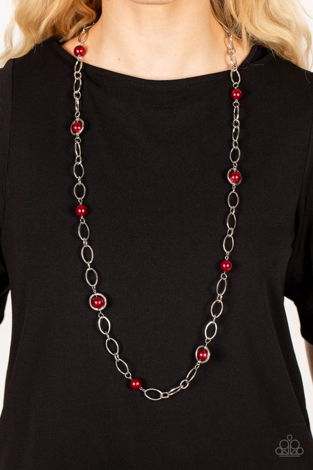 ​Fundamental Fashion - Red - Paparazzi Necklace Image