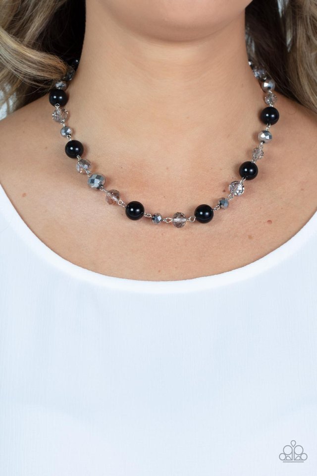 Decked Out Dazzle - Black - Paparazzi Necklace Image