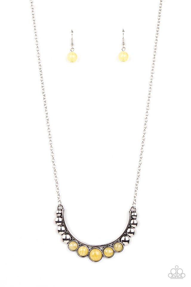 Paparazzi Necklace Horseshoe Bend Yellow Fun Jewelry Accessories