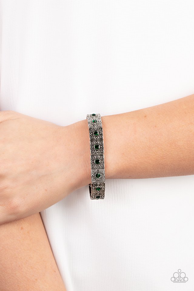 Venetian Valentine - Green - Paparazzi Bracelet Image