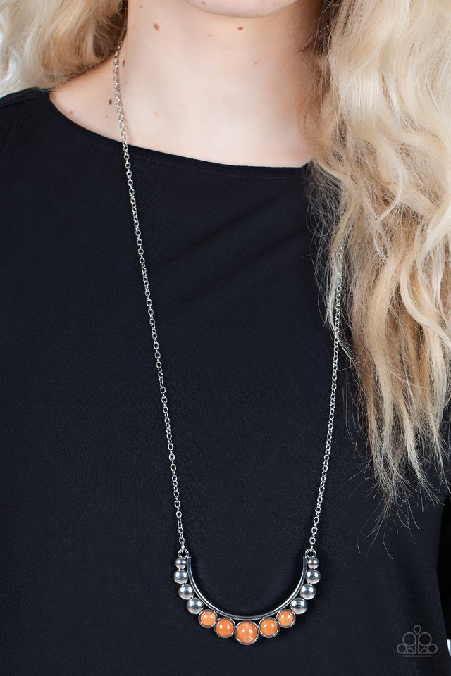 Horseshoe Bend - Orange - Paparazzi Necklace Image
